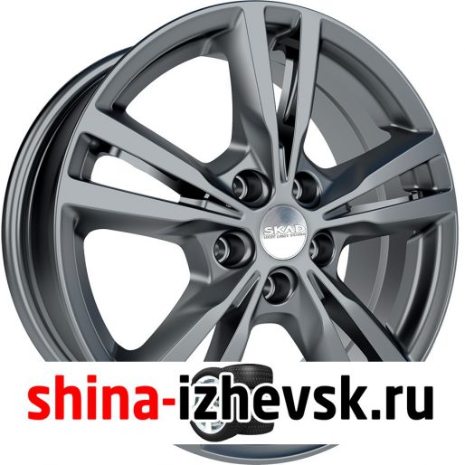 Колесный диск СКАД Мельбурн 7xR17 5×108 ET50 DIA63.35 черно-серый цвет с перламутровыми оттенками в Ижевске